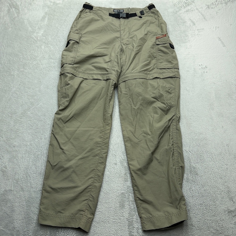 REI Convertible Cargo Pants Womens 4 Tan Nylon UPF 50 Hiking Outdoor